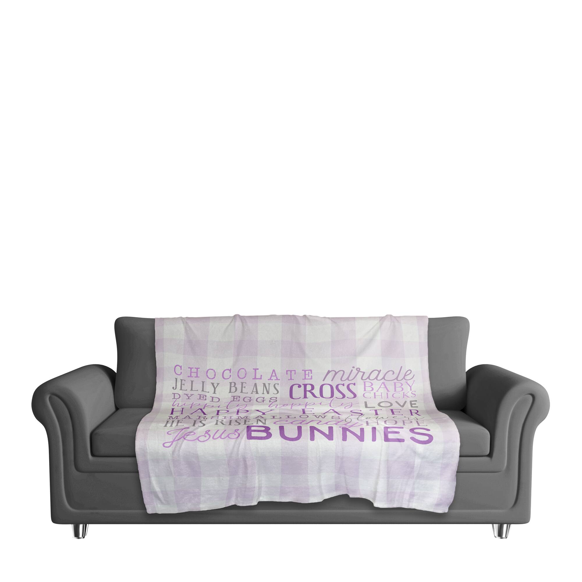 Easter Day Words Blanket 50" x 60" Sherpa Fleece Blanket